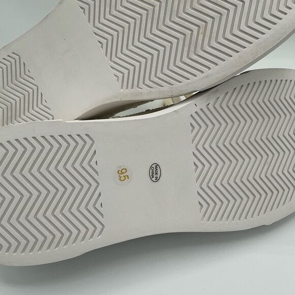 Elegant White Pearl Women's Sneakers size 8.5 New - Picture 5 of 6